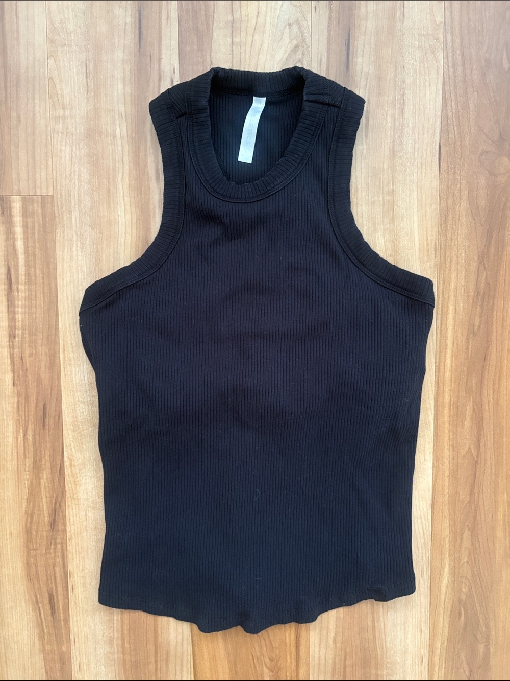 Fabletics Black Ribbed Tank Top
